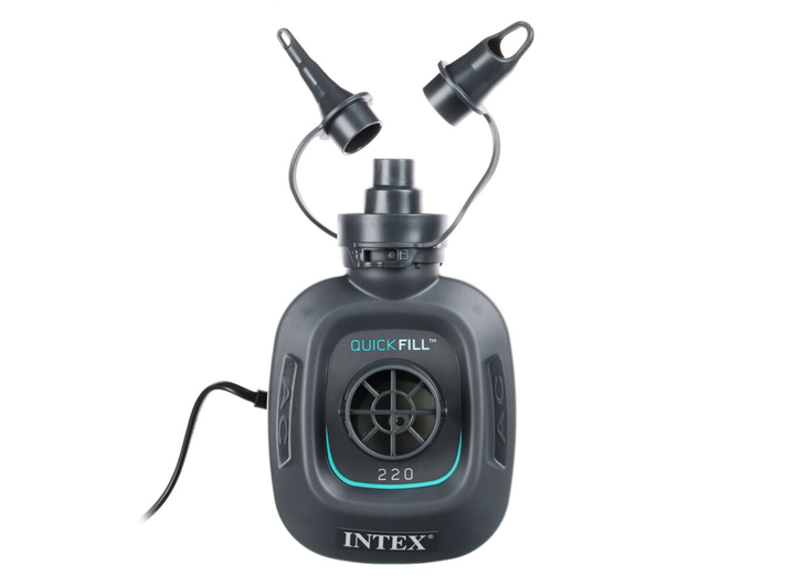 Электрический насос Intex 66640 QUICK-FILL 3 насадки От сети 220-240V - для матраса, кровати, лодки, бассейна - изображение 2
