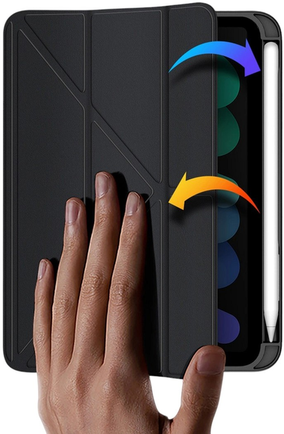 Etui z klapką Dux Ducis Magi do Apple iPad Mini 7/6 Black (AT6934913035528) - obraz 6