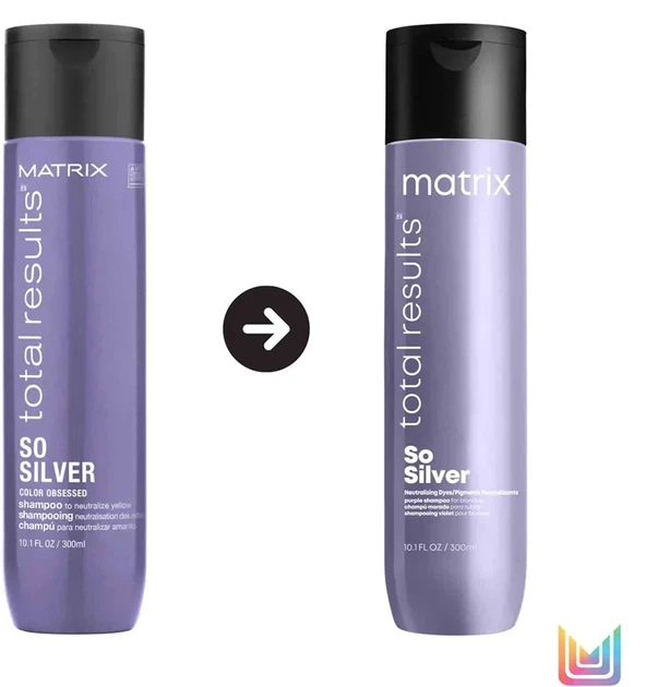 Шампунь для нейтралізації жовтизни волосся Matrix Total Results So Silver Shampoo 300 мл - Фото 6 Шампунь для нейтралізації жовтизни волосся Matrix Total Results So Silver Shampoo 300 мл - зображення 6