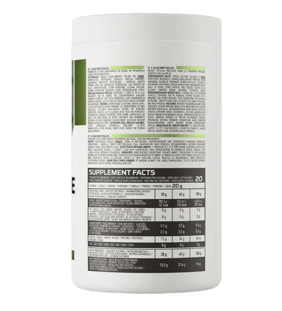 Протеин OstroVit Clear Whey Isolate OstroVit 400 г Огурец - Мята - изображение 3
