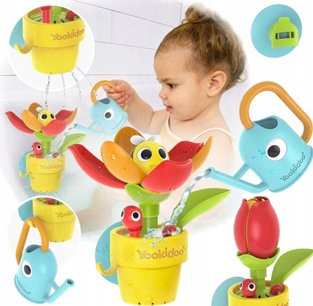 Zabawka do kąpieli Yookidoo Rozkwitający Kwiatek Peek-a-Bee (7290107722216) - obraz 5