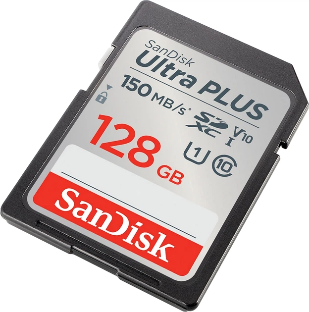 Karta pamięci SanDisk Ultra PLUS SDXC 128GB V10 UHS-I (0619659201135) - obraz 3