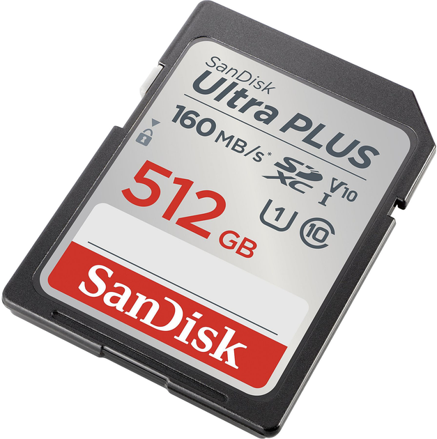 Карта пам'яті SanDisk Ultra PLUS SDXC 512GB V10 UHS-I (0619659201159) - зображення 3