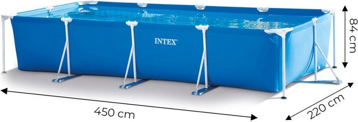 Basen ogrodowy stelażowy prostokątny Intex 450 x 220 cm (6941057420622) - obraz 10