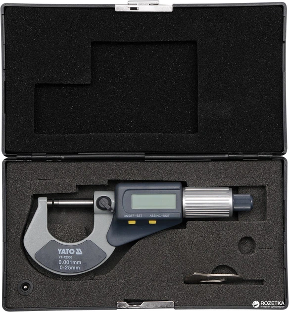 Mikrometr YATO cyfrowy 0-25 mm (YT-72305) - obraz 2