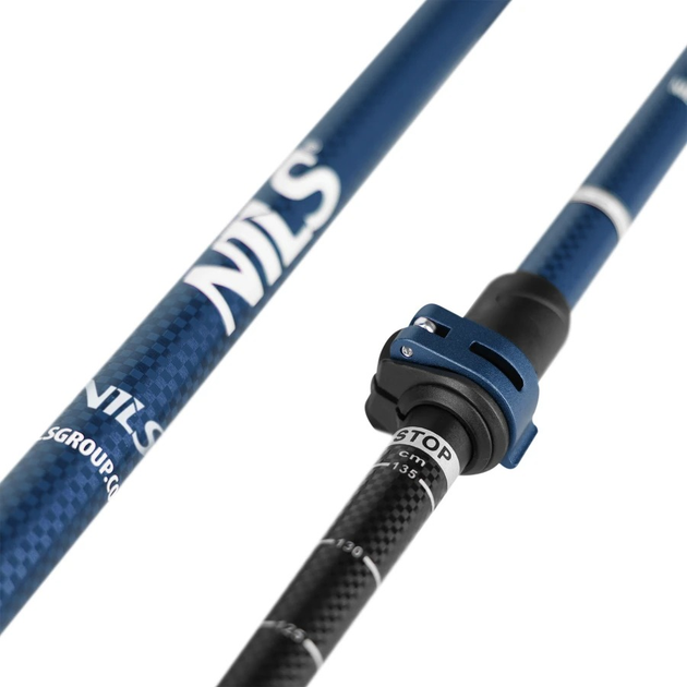 Kijki trekkingowe Nils aluminiowe 6061 niebiesko-czarne TK8601 (5907695557732) - obraz 5