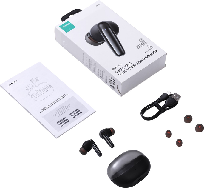 Słuchawki JOYROOM Jbuds JR-BB1 Black (6956116770075) - obraz 6