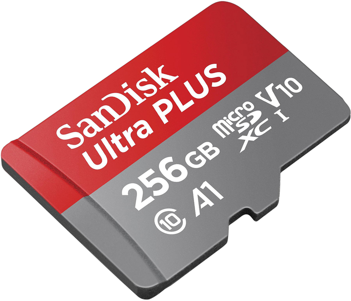 Карта памяти SanDisk Ultra PLUS microSDXC 256GB V10 UHS-I + SD Adapter (0619659200732) - изображение 2