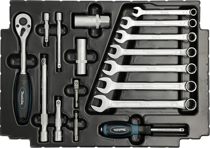 Набір інструментів Makita E-08713 120 предметів - зображення 3