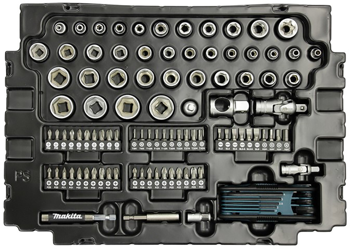 Набір інструментів Makita E-08713 120 предметів - зображення 4