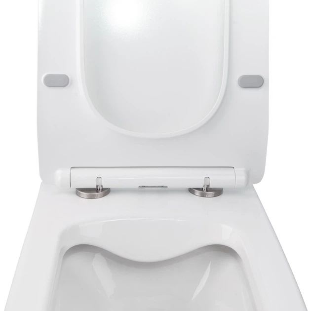 Унітаз підвісний безободковий Q-Tap Crow WHI 5170 з сидінням soft-close QT05335170W - изображение 4