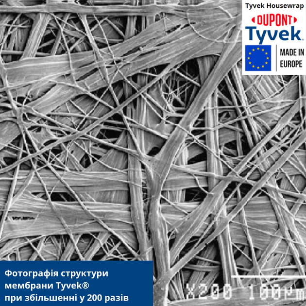 Супердифузійна мембрана Tyvek Soft 1,5 x 50 м, 75 м2, 60 г/м2 - зображення 14