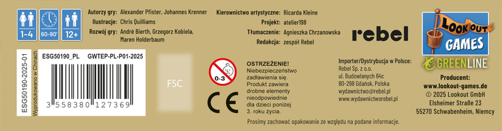 Gra planszowa Rebel Great Western Trail: El Paso ESG50190_PL (edycja polska) (3558380127369) - obraz 7