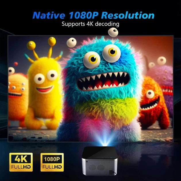 Проектор Magcubic HY350 Pro 2/32GB 4K Full HD Android 11 580 ANSI WiFi6 Miracast/AirPlay с функцией голосового управления и фильтром воздуха - изображение 6