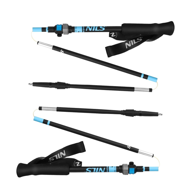 Kijki trekkingowe Nils aluminiowe składane 7075 (TK8604) (5907695557800) - obraz 5