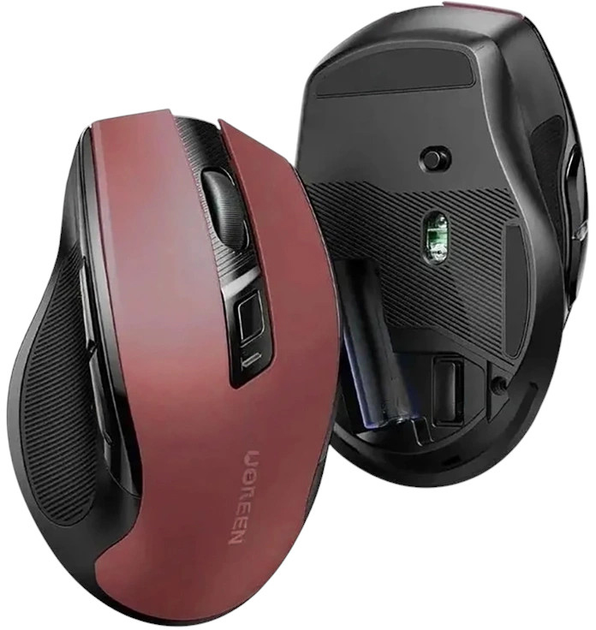 Mysz Ugreen MU006 Ergonomic Wireless Red (AT6941876227525) - obraz 3
