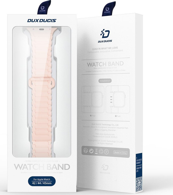 Pasek Dux Ducis Armor Series do Apple Watch 42/44/45/49 mm Pink/Purple (6934913035474) - obraz 8