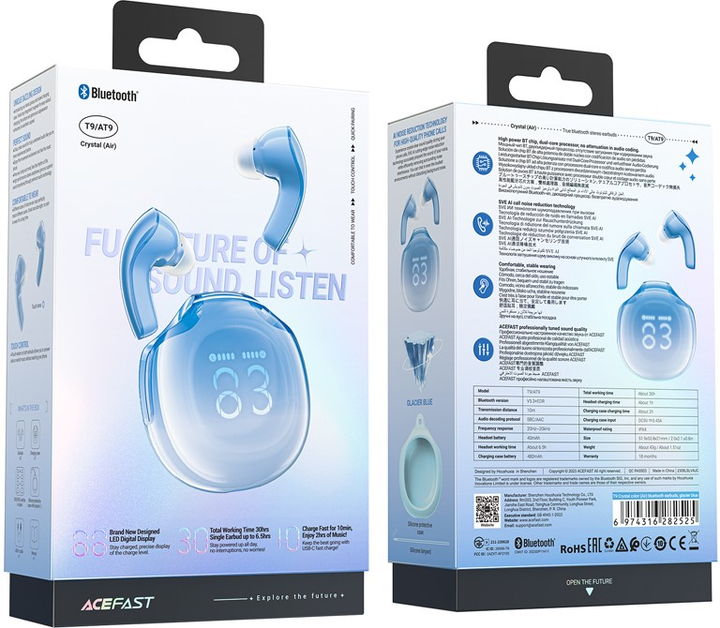 Навушники Acefast T9 Blue (6974316282525) - зображення 7