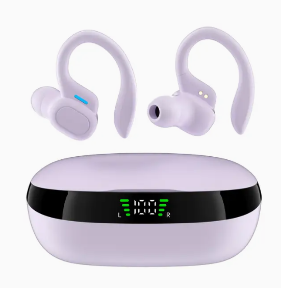 Вакуумные bluetooth наушники Ture TWS для спорта Фиолетовые - изображение 2