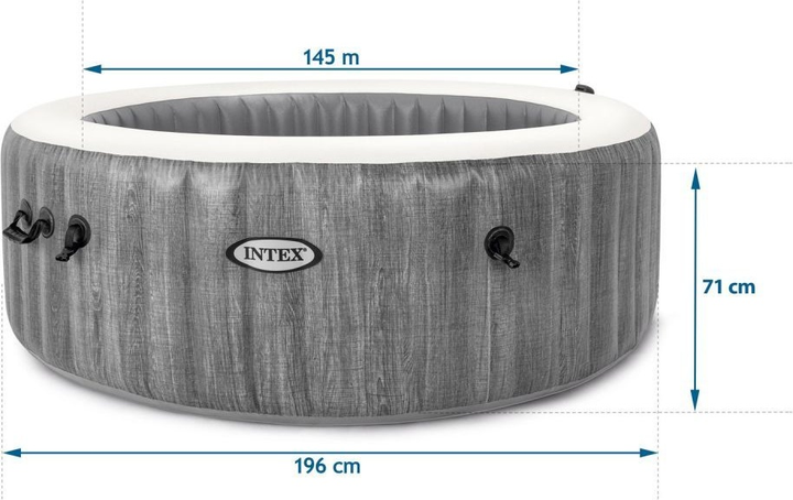 Jacuzzi dmuchane Intex WIFI 196 x 71 cm 4-osobowe 28440 (6941057418223) - obraz 5