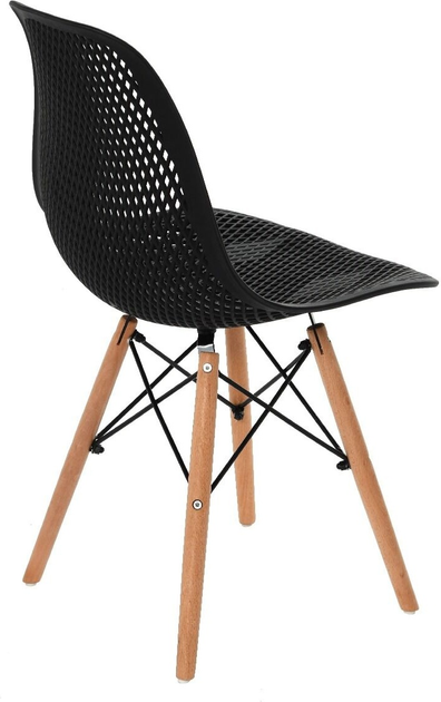 Стілець для кухні та вітальні OTE Hugo 46 x 54 x 82 см Чорний (5908221407620) - зображення 3