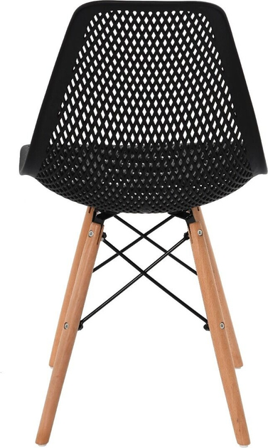 Стілець для кухні та вітальні OTE Hugo 46 x 54 x 82 см Чорний (5908221407620) - зображення 4