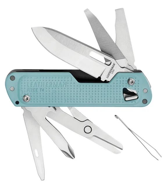 Мультитул Leatherman Free T4 Arctic (блакитний), (12 інструментів) - зображення 2