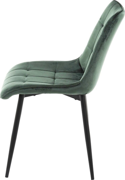 Стілець для кухні та вітальні OTE Lagos Velvet 48 x 46 x 84 см Зелений (5908221457489) - зображення 5