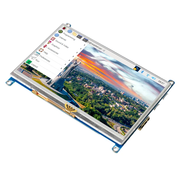 Дисплей Waveshare LCD 5” для Raspberry Pi (800×480 / HDMI / Model B) - Фото 1 Дисплей Waveshare LCD 5” для Raspberry Pi (800×480 / HDMI / Model B) - изображение 1