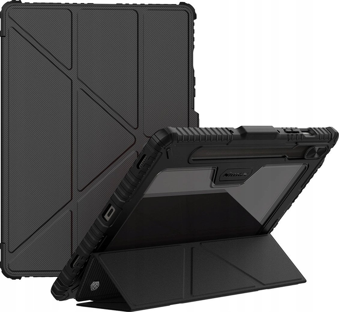 Etui Nillkin Bumper Leather Case Pro do Samsung Galaxy Tab S9 Black (6902048270398) - obraz 3