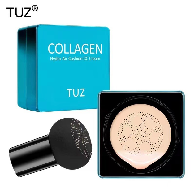 Тональний крем-кушон для обличчя зі спонжем TUZ Collagen Hydro Air Cushion CC Cream, №2 - Фото 3 Тональний крем-кушон для обличчя зі спонжем TUZ Collagen Hydro Air Cushion CC Cream, №2 - зображення 3