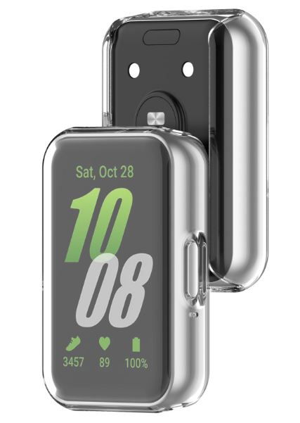 Чохол-накладка DK Silicone Face Case для Samsung Galaxy Fit3 (R390) (clear) - Фото 2 Чохол-накладка DK Silicone Face Case для Samsung Galaxy Fit3 (R390) (clear) - зображення 2