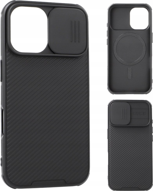 Etui Nillkin CamShield Pro Magnetic Case do Apple iPhone 16 Black (6902048286801) - obraz 5