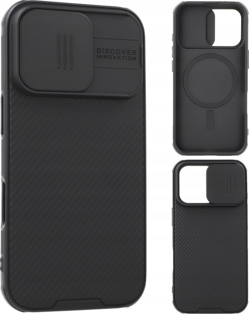 Etui Nillkin CamShield Pro Magnetic Case do Apple iPhone 16 Pro Black (6902048286832) - obraz 6