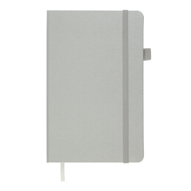 Книга записна Buromax Etalon 125*195мм 96 аркушів у клітинку обкладинка штучна шкіра Срібна (BM.291160-24) - изображение 2
