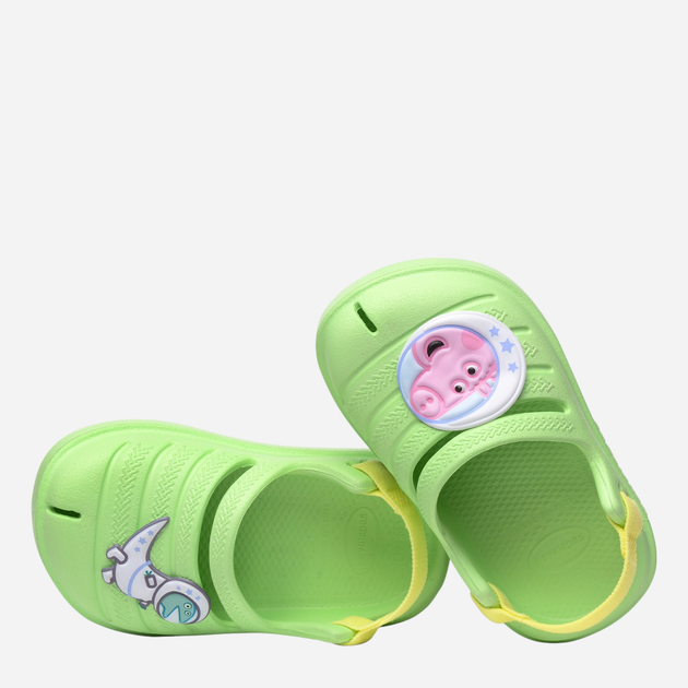 Дитячі крокси-сабо для хлопчика Havaianas 4148462.1822 27-28 (25-26BR) Салатові (7909843640073) - зображення 4