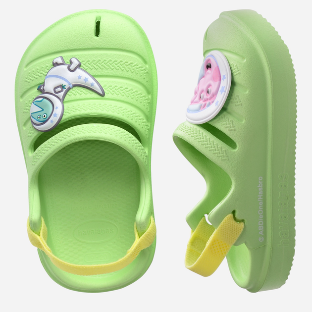 Дитячі крокси-сабо для хлопчика Havaianas 4148462.1822 27-28 (25-26BR) Салатові (7909843640073) - зображення 5