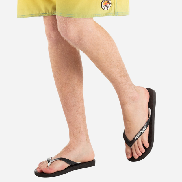 Klapki japonki męskie basenowe Havaianas 4115549.1069 47-48 (45-46BR) Czarne (7893249404943) - obraz 3