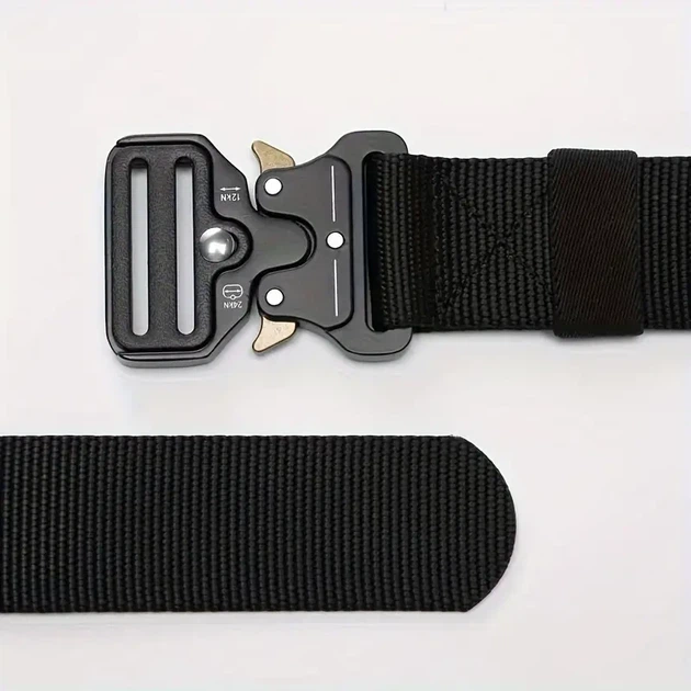 Ремінь чоловічий з пряжкою Belt 1000D Black - Фото 2 Ремінь чоловічий з пряжкою Belt 1000D Black - изображение 2