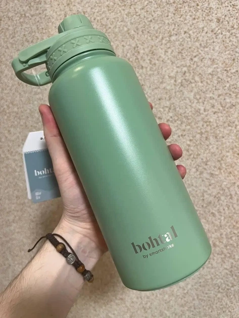 Пляшка для води SmartShake Bohtal Insulated Sports Bottle 960 мл Green (11280201) - Фото 6 Пляшка для води SmartShake Bohtal Insulated Sports Bottle 960 мл Green (11280201) - зображення 6