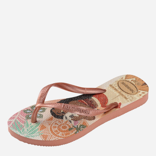 Klapki japonki dziecięce dla dziewczynki Havaianas 4123328.9259 37-38 (35-36BR) Różowa glina (7909989437889) - obraz 3
