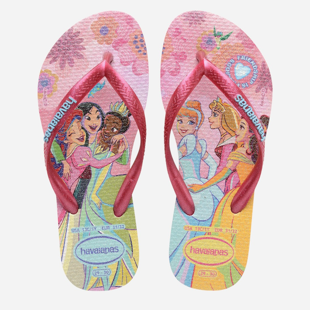 Klapki japonki dziecięce dla dziewczynki Havaianas 4123328.9321 33-34 (31-32BR) Różowe (7909989438008) - obraz 5