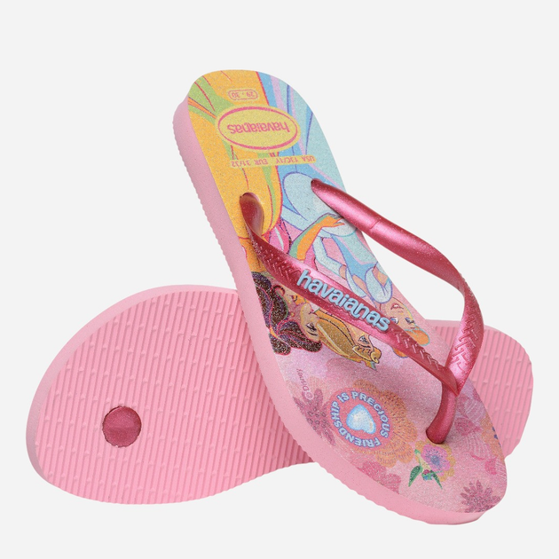 Klapki japonki dziecięce dla dziewczynki Havaianas 4123328.9321 37-38 (35-36BR) Różowe (7909989438022) - obraz 6