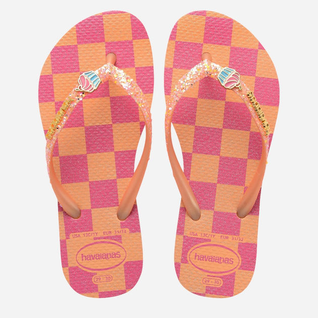 Klapki japonki dziecięce dla dziewczynki Havaianas 4146976.0027 35-36 (33-34BR) Brzoskwiniowe (7909989411995) - obraz 4