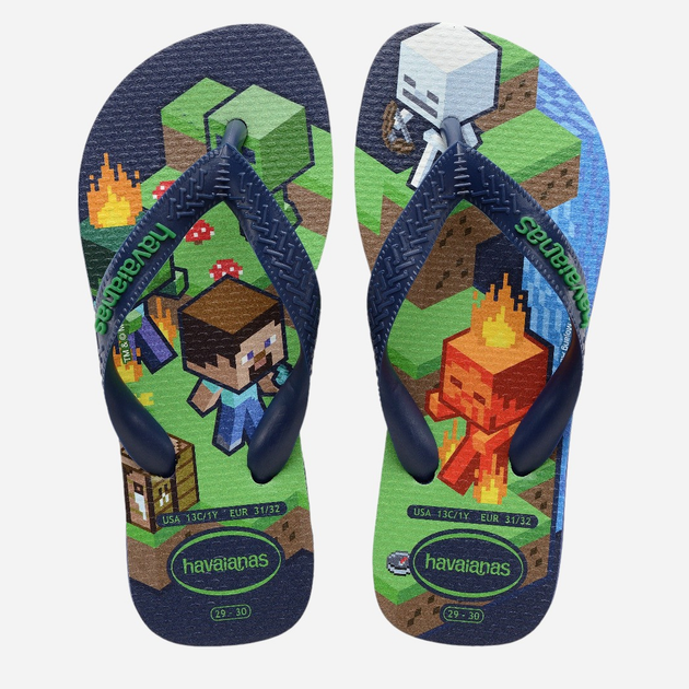 Підліткові в'єтнамки для хлопчика Havaianas 4145125.0555 37-38 (35-36BR) Темно-сині (7909989418215) - зображення 5