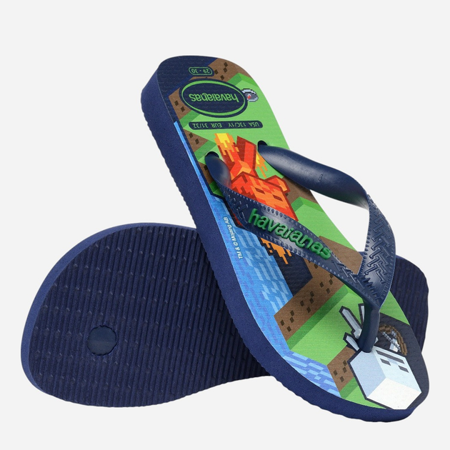 Дитячі в'єтнамки для хлопчика Havaianas 4145125.0555 33-34 (31-32BR) Темно-сині (7909989418192) - зображення 6