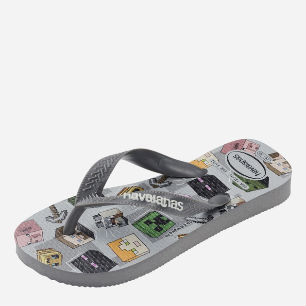 Дитячі в'єтнамки для хлопчика Havaianas 4145125.5178 31-32 (29-30BR) Сірі (7909989418284) - зображення 3