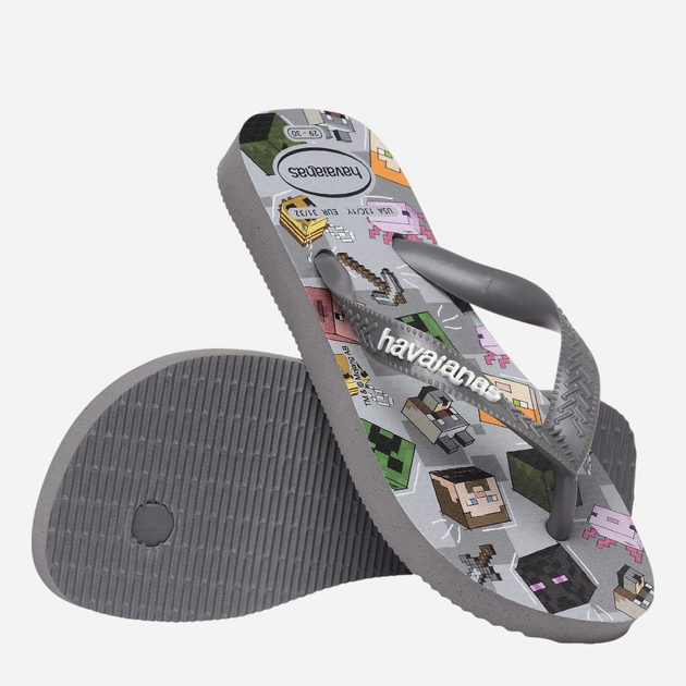 Дитячі в'єтнамки для хлопчика Havaianas 4145125.5178 31-32 (29-30BR) Сірі (7909989418284) - зображення 6