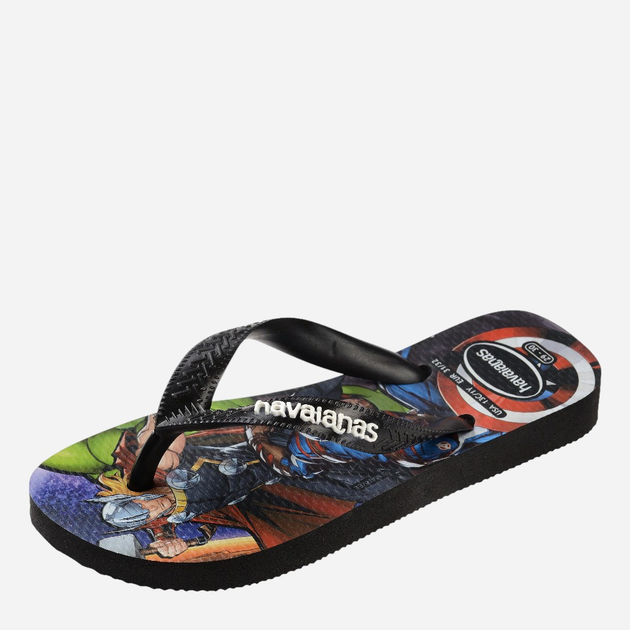 Japonki chłopięce Havaianas 4148300.0090 29-30 (27-28BR) Czarne (7909989475102) - obraz 3