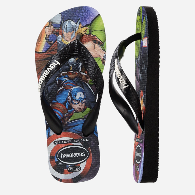Підліткові в'єтнамки для хлопчика Havaianas 4148300.0090 37-38 (35-36BR) Чорні (7909989475140) - зображення 4